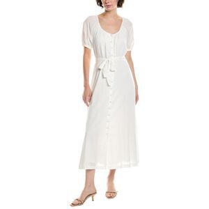 Reveriee Womens  Midi Shirtdress, White